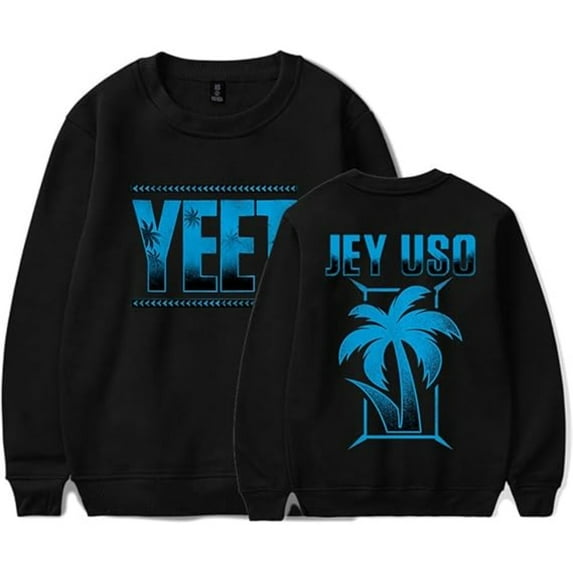 Jey Uso Yeet Merch Long Sleeve Crewneck Sweatshirt Women Men Casual Streetwear Fashion Clothes