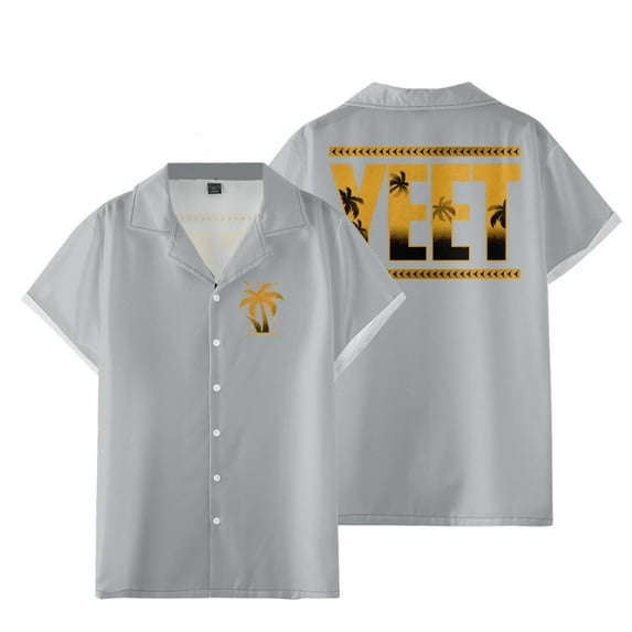 Jey Uso Yeet Merch Shirt Women Men Camp Collar Short Sleeve V-Neck Shirts