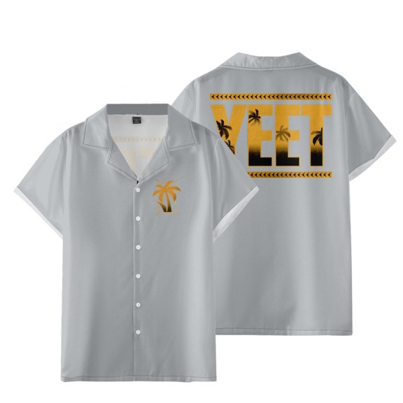 Jey Uso Yeet Merch Shirt Women Men Camp Collar Short Sleeve V-Neck Shirts