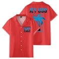 thumbnail image 1 of Jey Uso Yeet Merch Women Men's Short Sleeve Button-up Shirts Casual T-shirt Trendy Outfits, 1 of 2