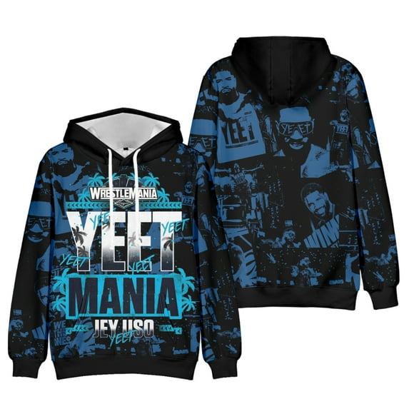 Jey Uso Yeet Pullover Hoodie Long Sleeve Streetwear Women Men Hooded Sweatshirts 3D Clothes