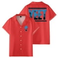 thumbnail image 1 of Jey Uso Yeet Shirt Women Men Camp Collar Short Sleeve V-Neck Fashion Shirts, 1 of 3