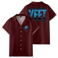 thumbnail image 1 of Jey Uso Yeet Shirt Women Men Camp Collar Short Sleeve V-Neck Fashion Shirts, 1 of 3