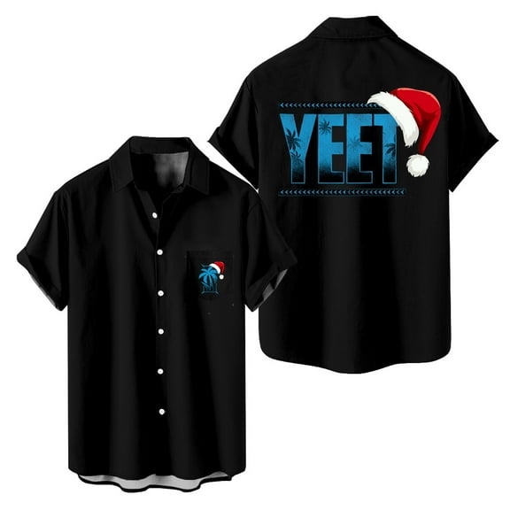 Jey Uso Yeet Short Sleeved Shirts Casual Shirt Christmas 2024 Tshirt Hip Hop V-neck