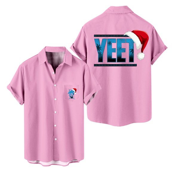 Jey Uso Yeet Short Sleeved Shirts Casual Shirt Christmas 2024 Tshirt Hip Hop V-neck