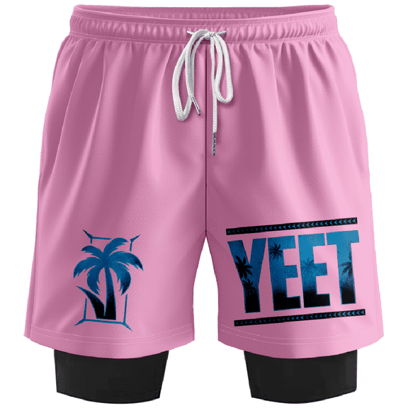 Jey Uso Yeet Shorts Unisex 2 in 1 Running Sweatshorts Casual Outdoor Sportswear