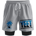 thumbnail image 1 of Jey Uso Yeet Shorts Unisex 2 in 1 Running Sweatshorts Casual Outdoor Sportswear, 1 of 2
