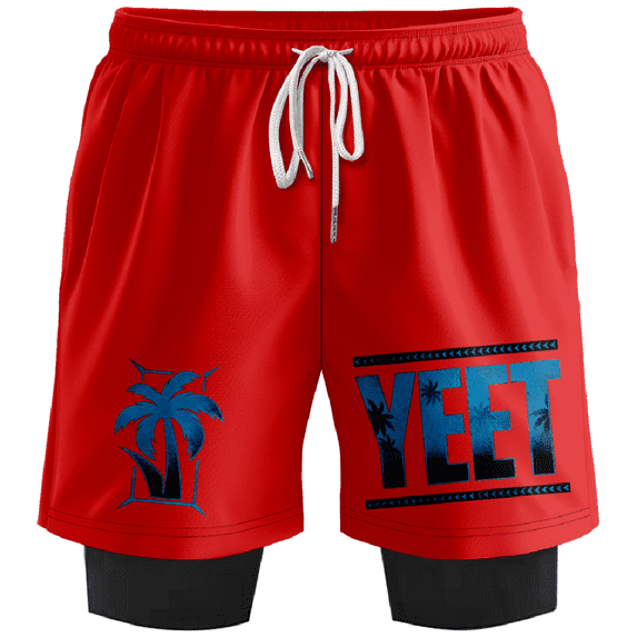 Jey Uso Yeet Shorts Unisex 2 in 1 Running Sweatshorts Casual Outdoor Sportswear