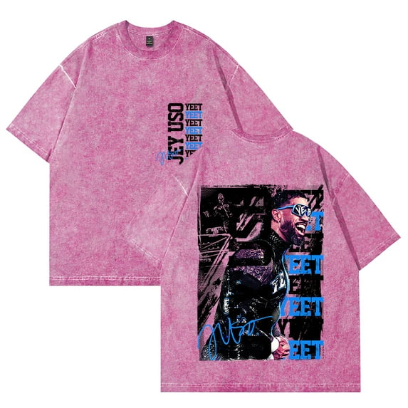 Jey Uso Yeet T-Shirt Cotton Vintage Wash Tee For Women/Men Unisex Summer Short Sleeve Fashion Tshirt Streetwear