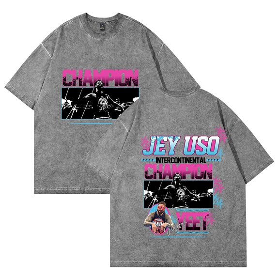 Jey Uso Yeet T-Shirt Cotton Vintage Wash Tee For Women/Men Unisex Summer Short Sleeve Fashion Tshirt Streetwear