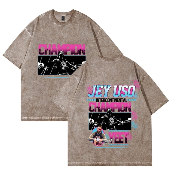 Jey Uso Yeet T-Shirt Cotton Vintage Wash Tee For Women/Men Unisex Summer Short Sleeve Fashion Tshirt Streetwear
