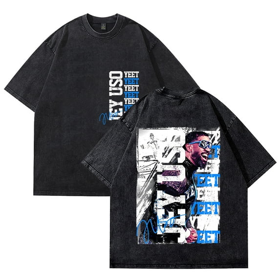 Jey Uso Yeet T-Shirt Cotton Vintage Wash Tee For Women/Men Unisex Summer Short Sleeve Fashion Tshirt Streetwear
