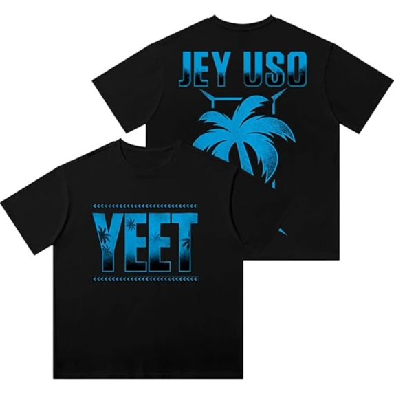 Jey Uso Yeet T-Shirt Crewneck Cotton Tee Women Men Casual Short Sleeve Fashion Clothes