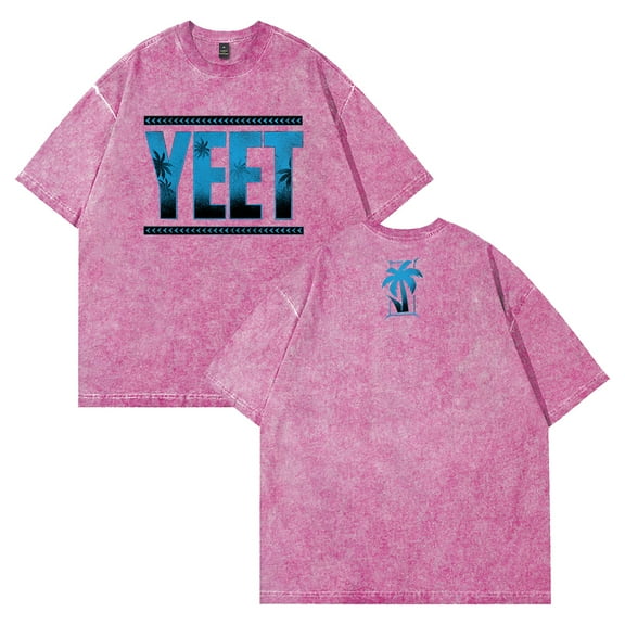 Jey Uso Yeet T-shirt Crewneck Short Sleeve Cotton Washed Tee Women Men Streetwear Tops