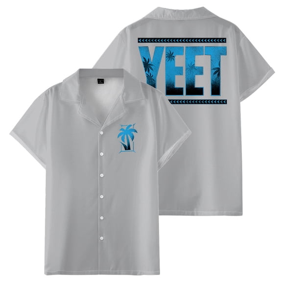 Jey Uso Yeet Women Men's Short Sleeve Button-up Shirts Casual T-shirt Unisex Trendy Outfits