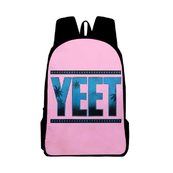 Jey Uso Yeet Zipper Backpacks Fashion Laptop Daypack Casual Rucksack Hip Hop Travel Bag