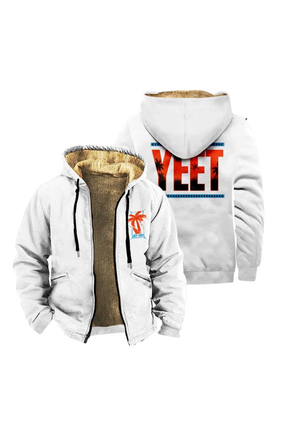 Jey Uso Yeet Zipper Jacket Long Sleeve Winter Parka Women Men Casual Fashion Coat