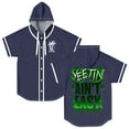 thumbnail image 1 of Jey Uso Yeetin' Ain't Easy Hooded Baseball Jersey Short Sleeve Shirt Women Men Crewneck Tee, 1 of 3