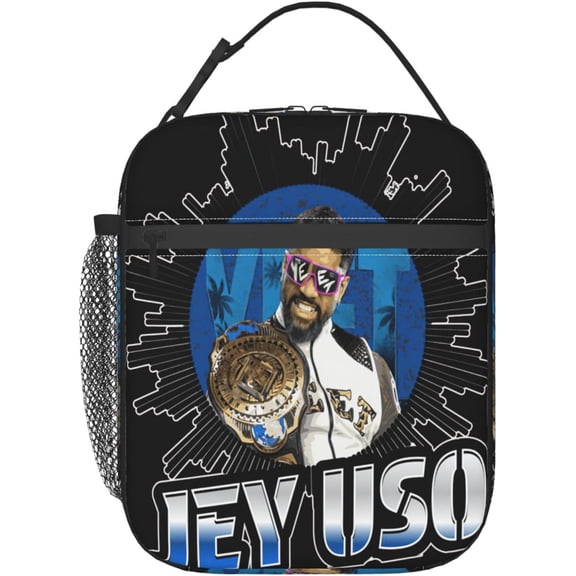 Jey Wrestler USO Cute Leakproof Tote Lunch Box Bag Travel Lunch Bag with Pocket for Women