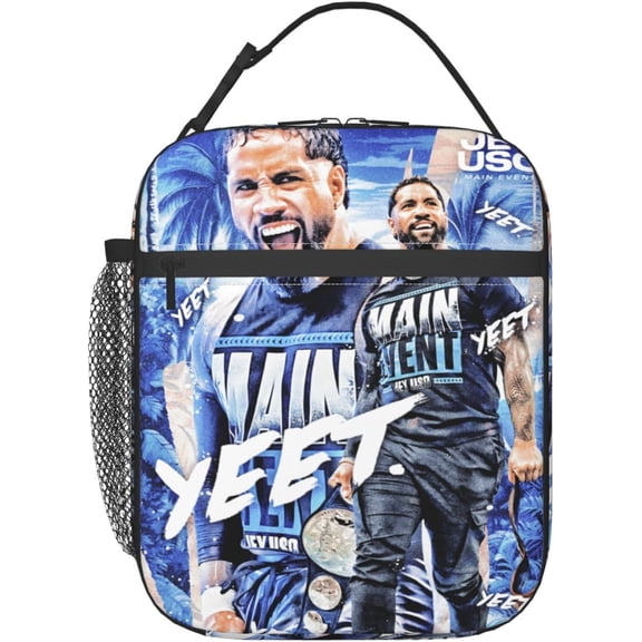 Jey Wrestler USO Large Leakproof Tote Lunch Box Bag Office Work Lunch Bag Insulated for Women
