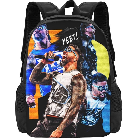 Jey Wrestler USO Unisex Fitness Bag, Backpack for Activities Comfortable Work Backpack Computer Bag for Men and Women