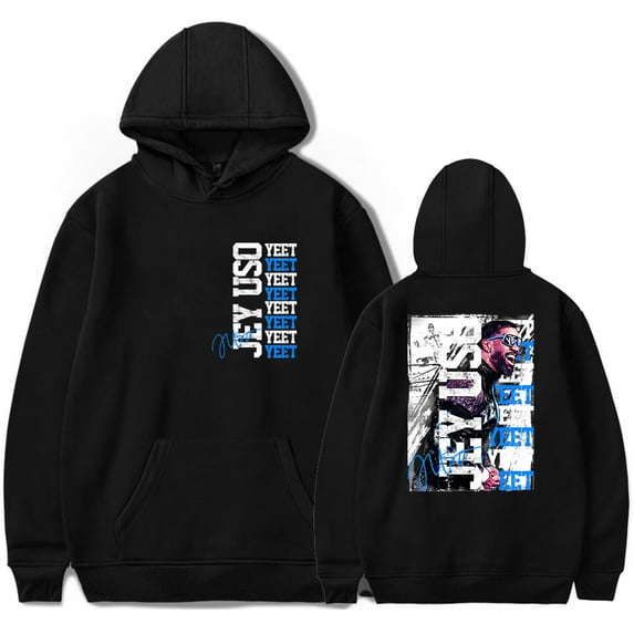 Jey uso Hoodie Merch men's and women's fashionable long sleeved casual sportswear pullover street wear