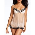 thumbnail image 1 of Jezebel by Felina Women's Ruffles Galore Babydoll with Hipster Panty | Lingerie | Demi (Ivory, X-Large), 1 of 3