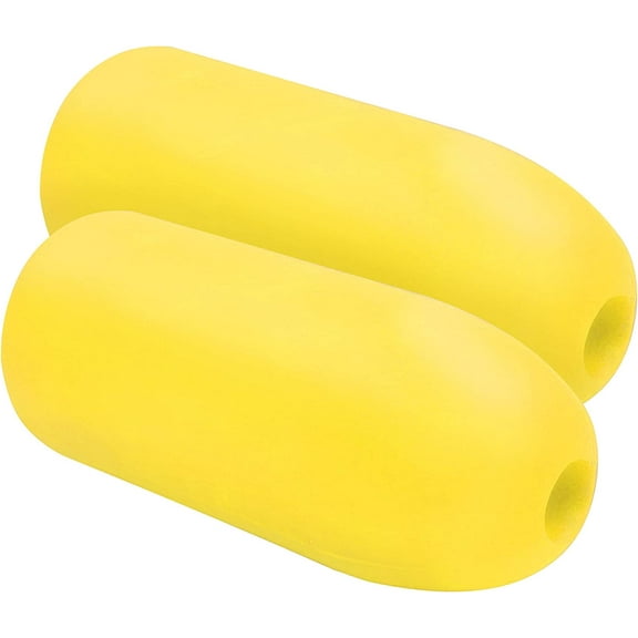 JEZERO Deep Water Fishing Floats: Great for Trail Markers, Dock Floats, Swim Buoy, Kayak Anchor Kit, Pool Buoy, Crabbing & Boats | 2 PACK - YELLOW, 5" x 11"