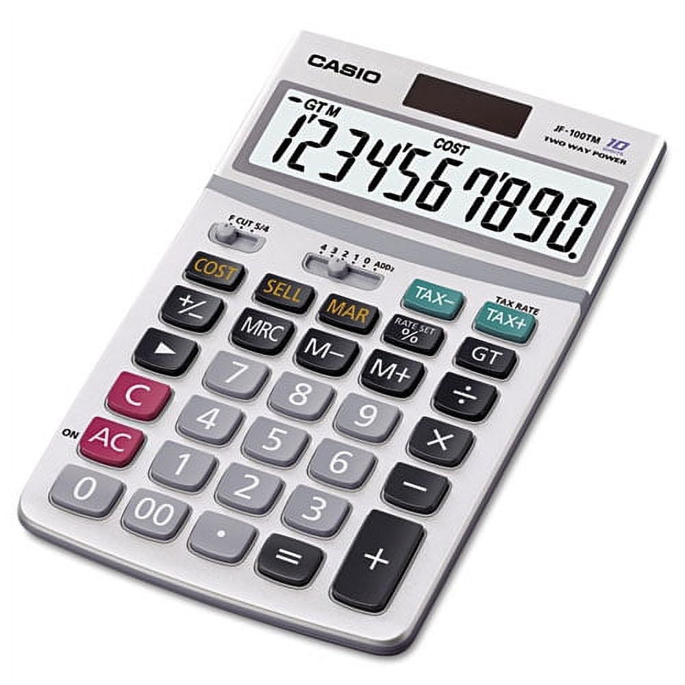Jf100ms Desktop Calculator, 10-Digit Lcd | Bundle of 2 Each