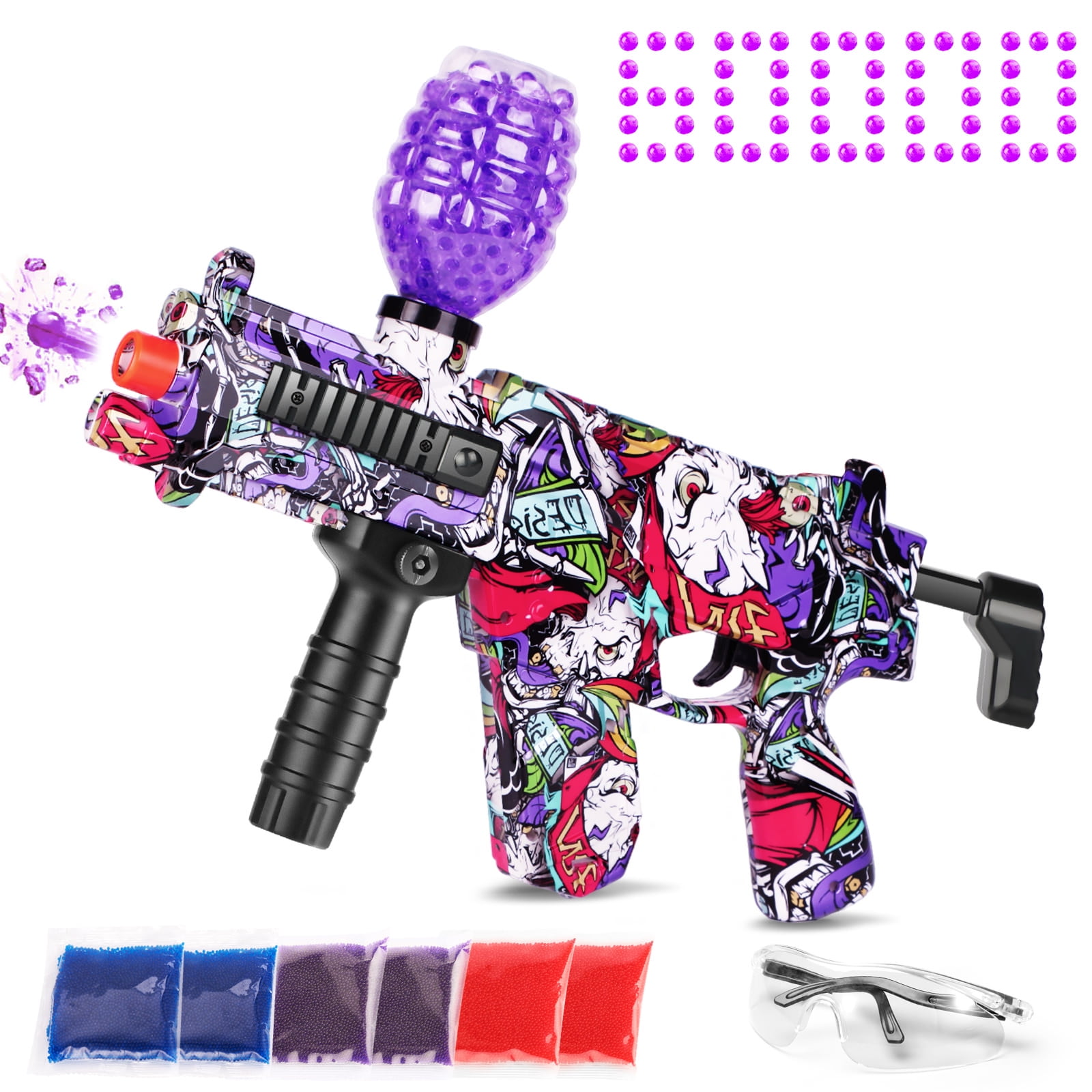 Jfieei Gel Ball Blaster Electric Gel Ball Blaster, with 60000 Water