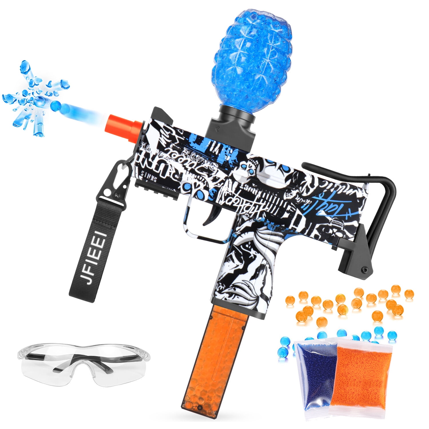 Jfieei Gel Ball Blaster, Electric Splatter Ball Blaster, with