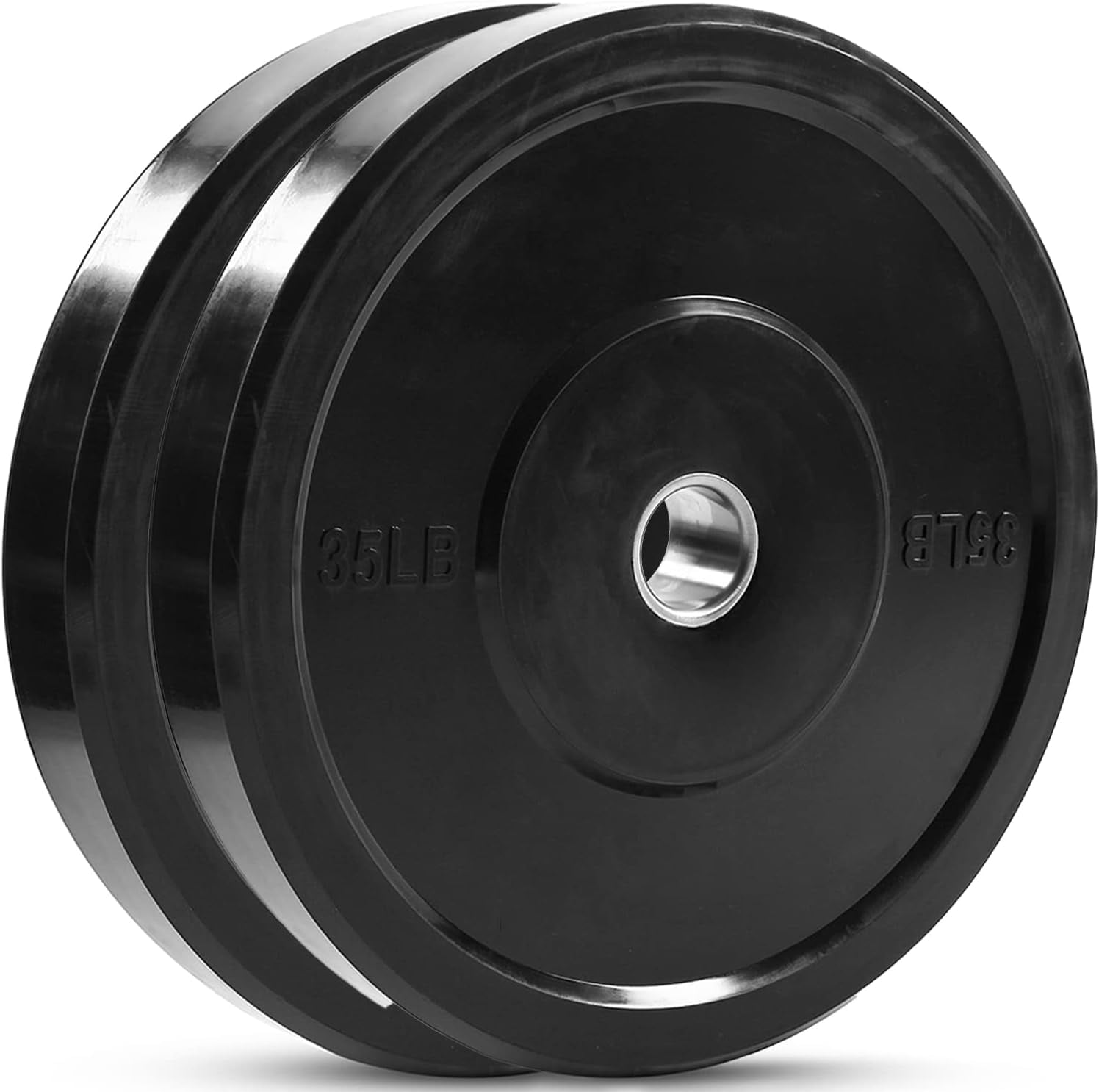 JFIT Olympic Bumper Weighted Plate 2”, 35 LB Single Plate