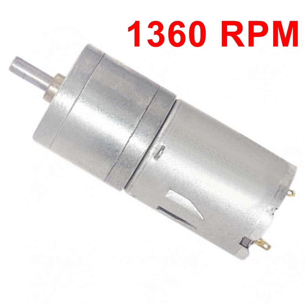 Jga25-370 Geared Motor Dc Motor 6V 12V 24V Electric Gear Motor High Torque 5/10/15/30/60/100/150/200/300/400/500/1000/1200 Rpm 1360 Rpm
