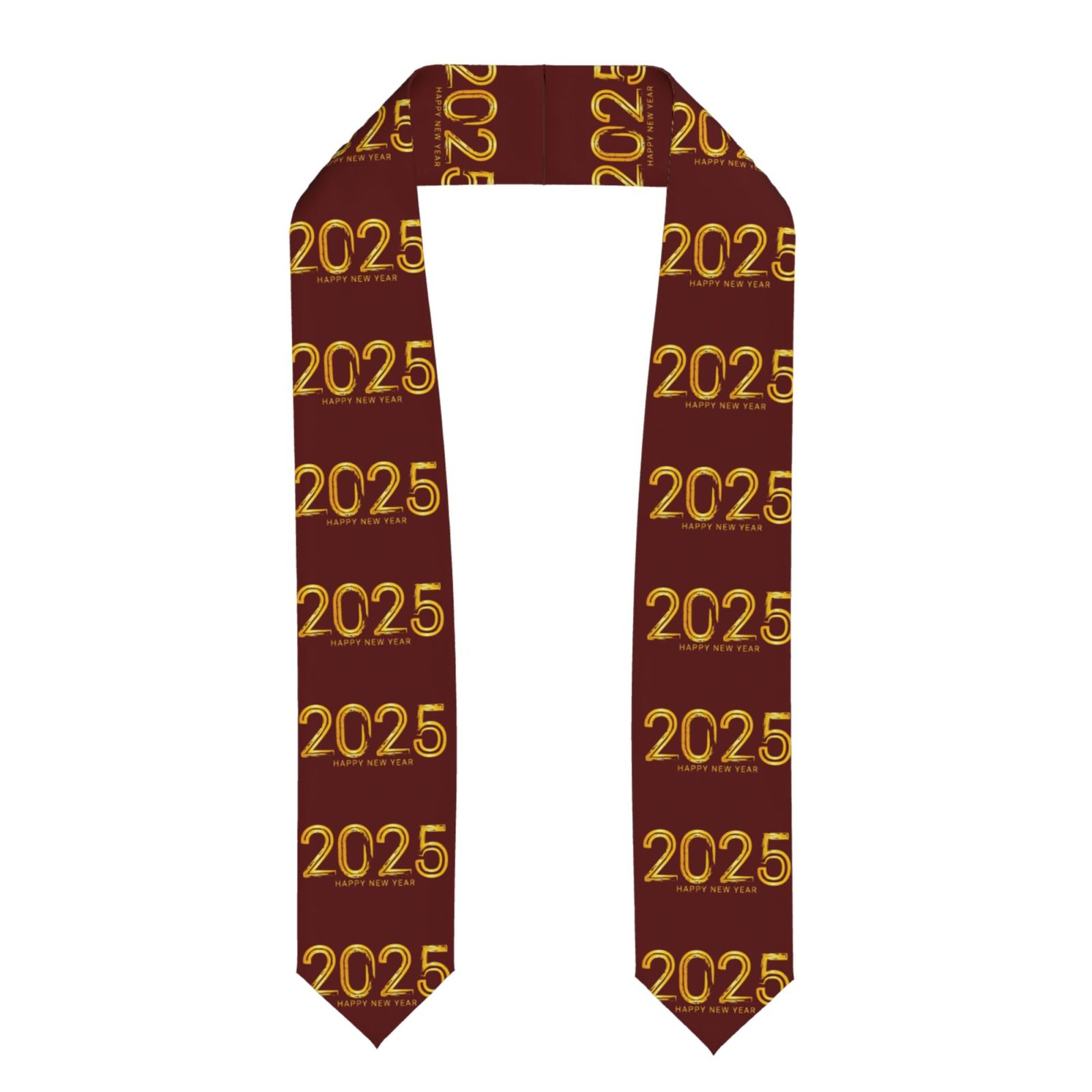 Class Of 2025 Graduation Stole - 70" Satin Honor Sash With Trim (Customizable For Schools/Clubs)