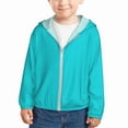 Jgfou Aqua Print Sun Protection Jacke Hoodie for Kids,Long Sleeve UPF50