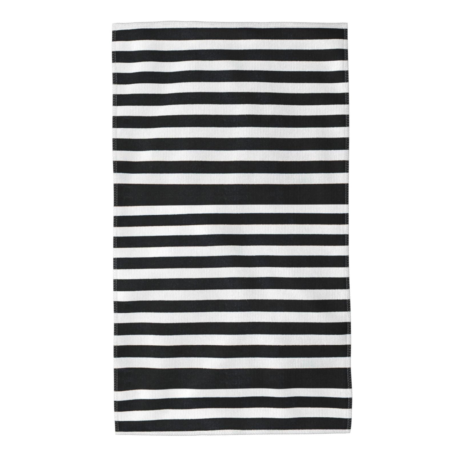 Jgfou Black And White Stripes Print Towels,Ultra Soft and Highly ...