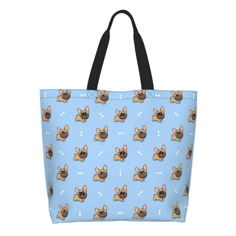 French Bulldog Shoulder Bag - Blue French Bulldog Shoulder Bag - Blue