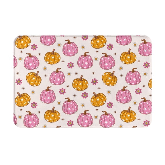 Kdxio Fall 70s Groovy Hippie 1 Pattern Door-Mats Non-Slip Front Door Mat for Indoor Outdoor Entrance Decor 16 X 24 Inch