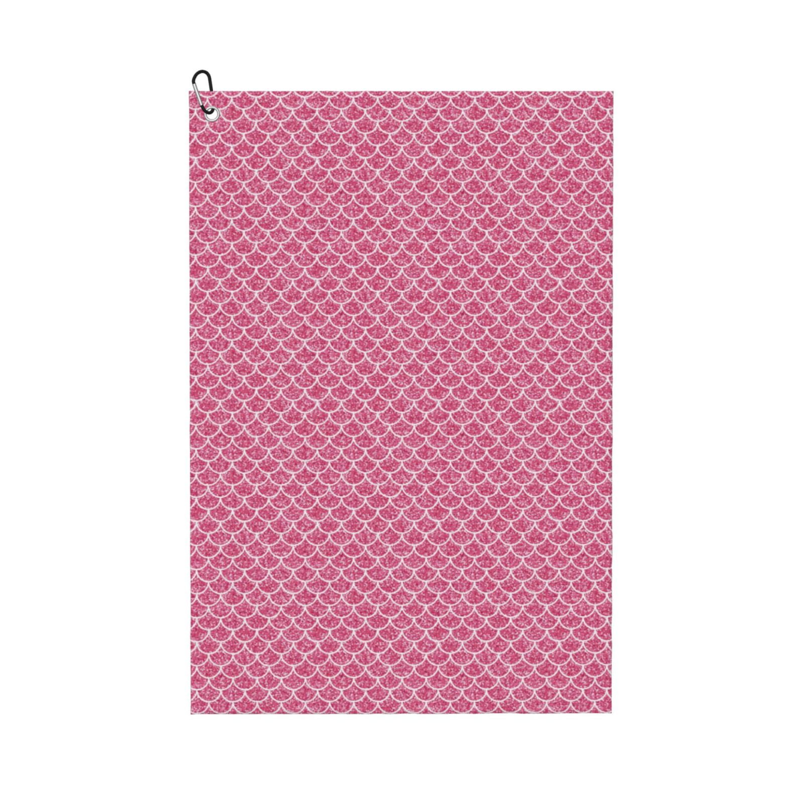 Jgfou Fish Scales Print Amphibian Golf Ball Towel with Dry and Wet