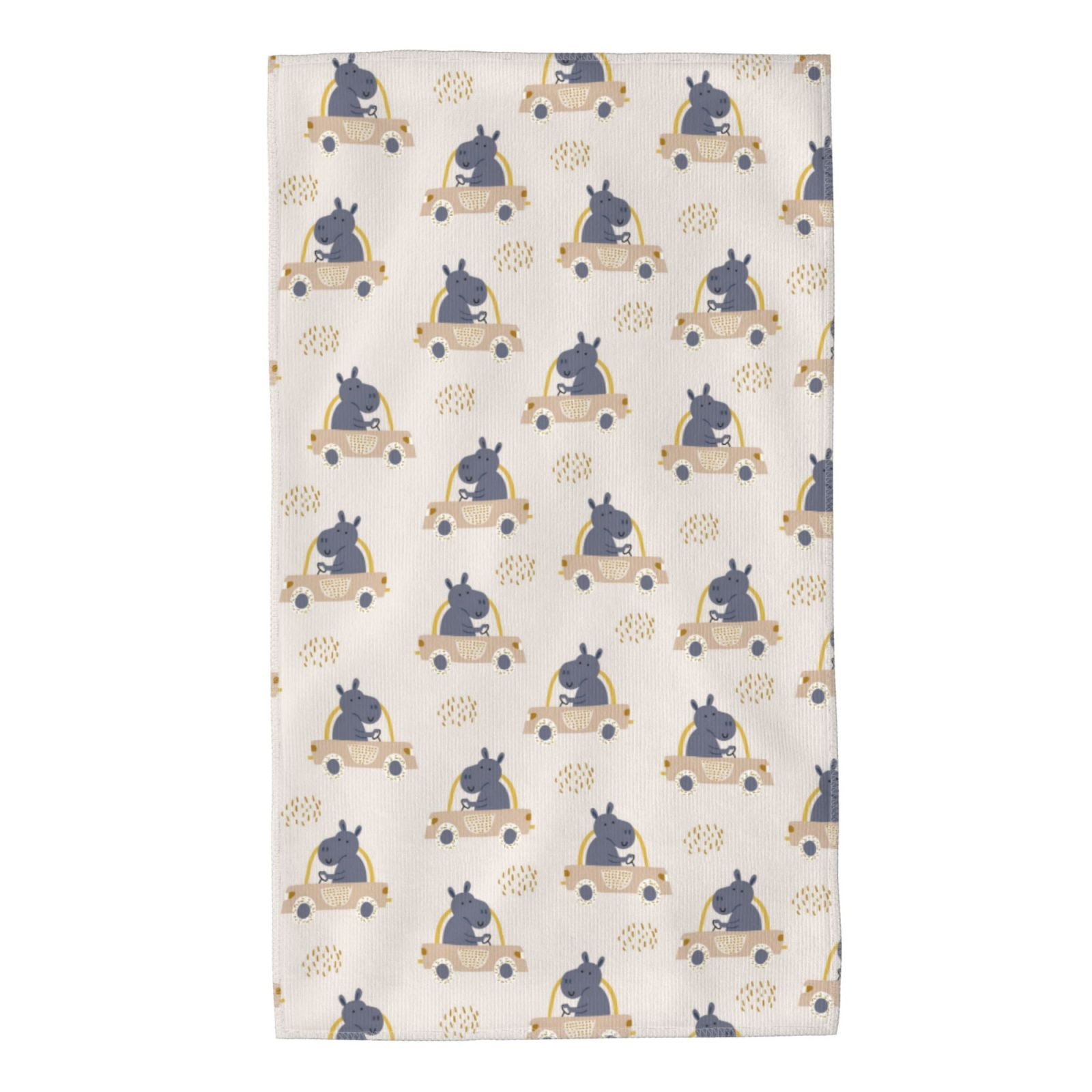Jgfou Hippos Driving A Car Print Towels,Ultra Soft and Highly Absorbent ...