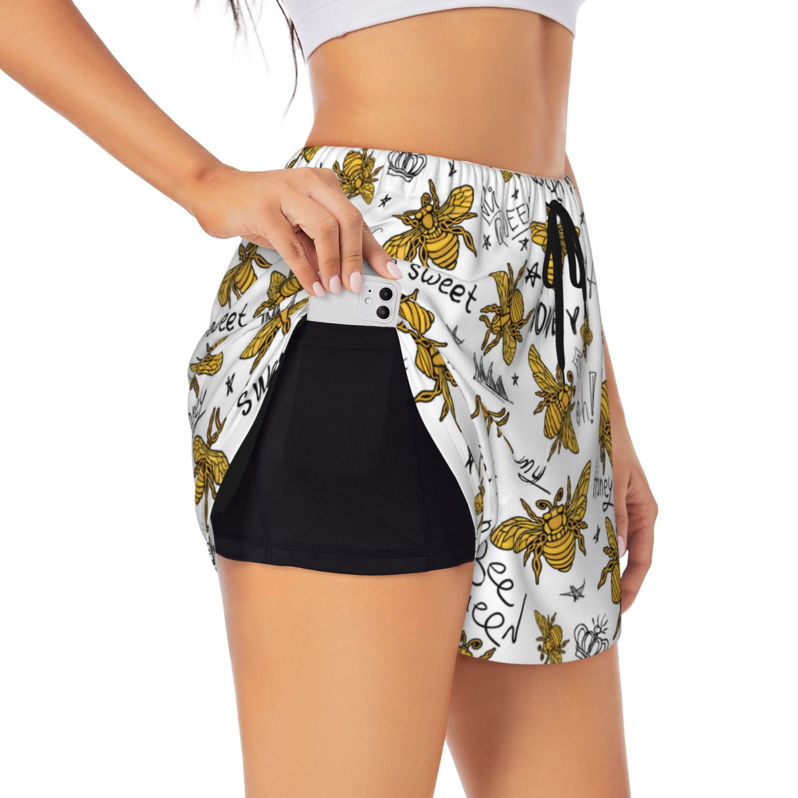 Flowy Shorts Breezeful™ High Waisted Split 2-in-1 Quick Dry