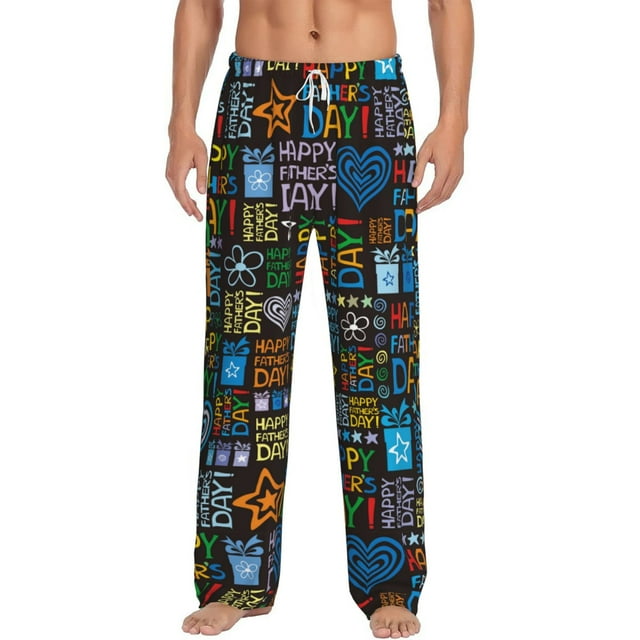 Jgfou Mens Pajama Pants Happy Father Day for Sleep Lounge Pants ...
