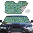 Jgfou Mushrooms and Flowers Windshield Sun Shades,Car Sun Shade for