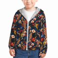 Jgfou Orchids Flowers Print Sun Protection Jacke Hoodie for Kids,Long