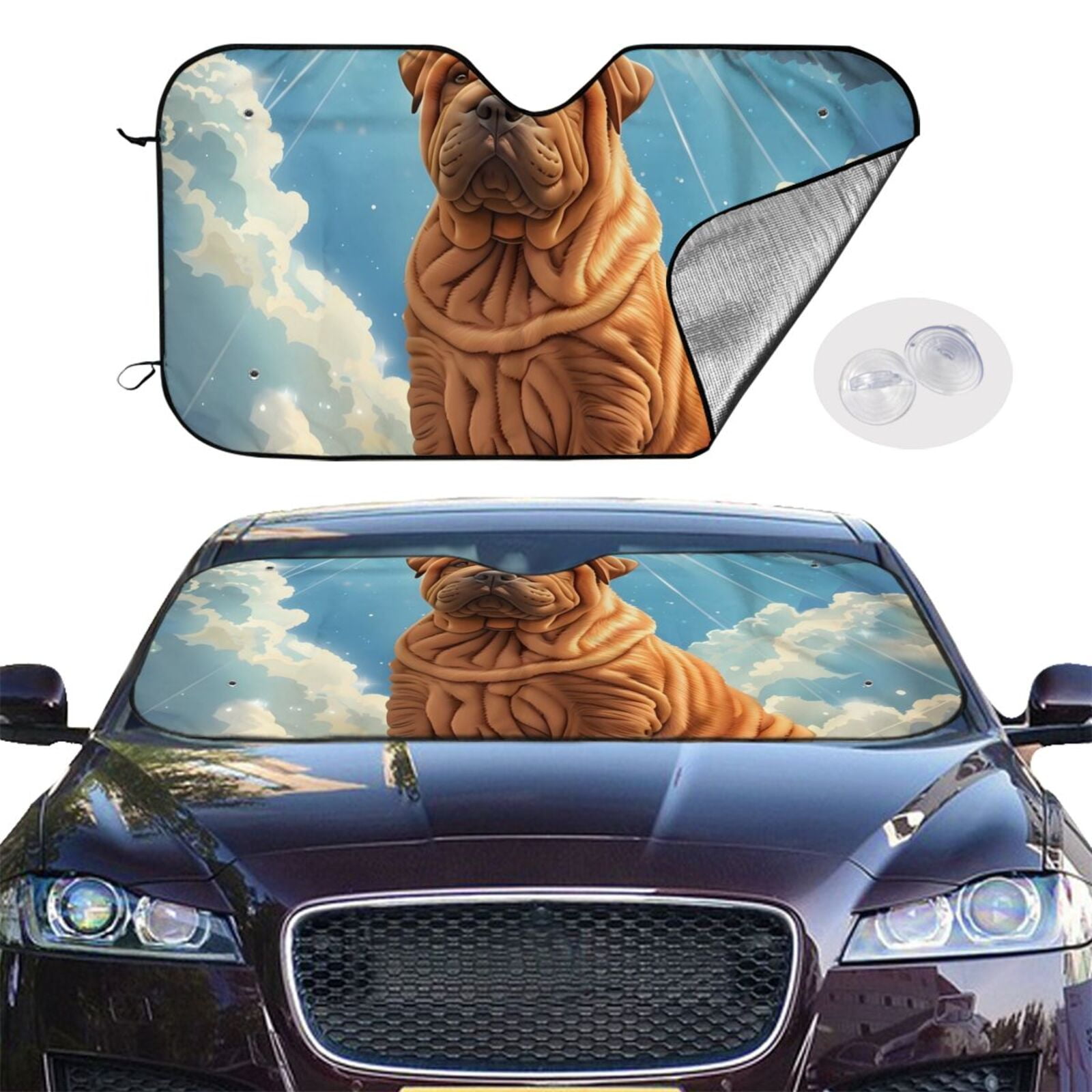Coolballs California Sunshine Antenna Ball - Black & White Shades Car Accessory For Standard Antennas