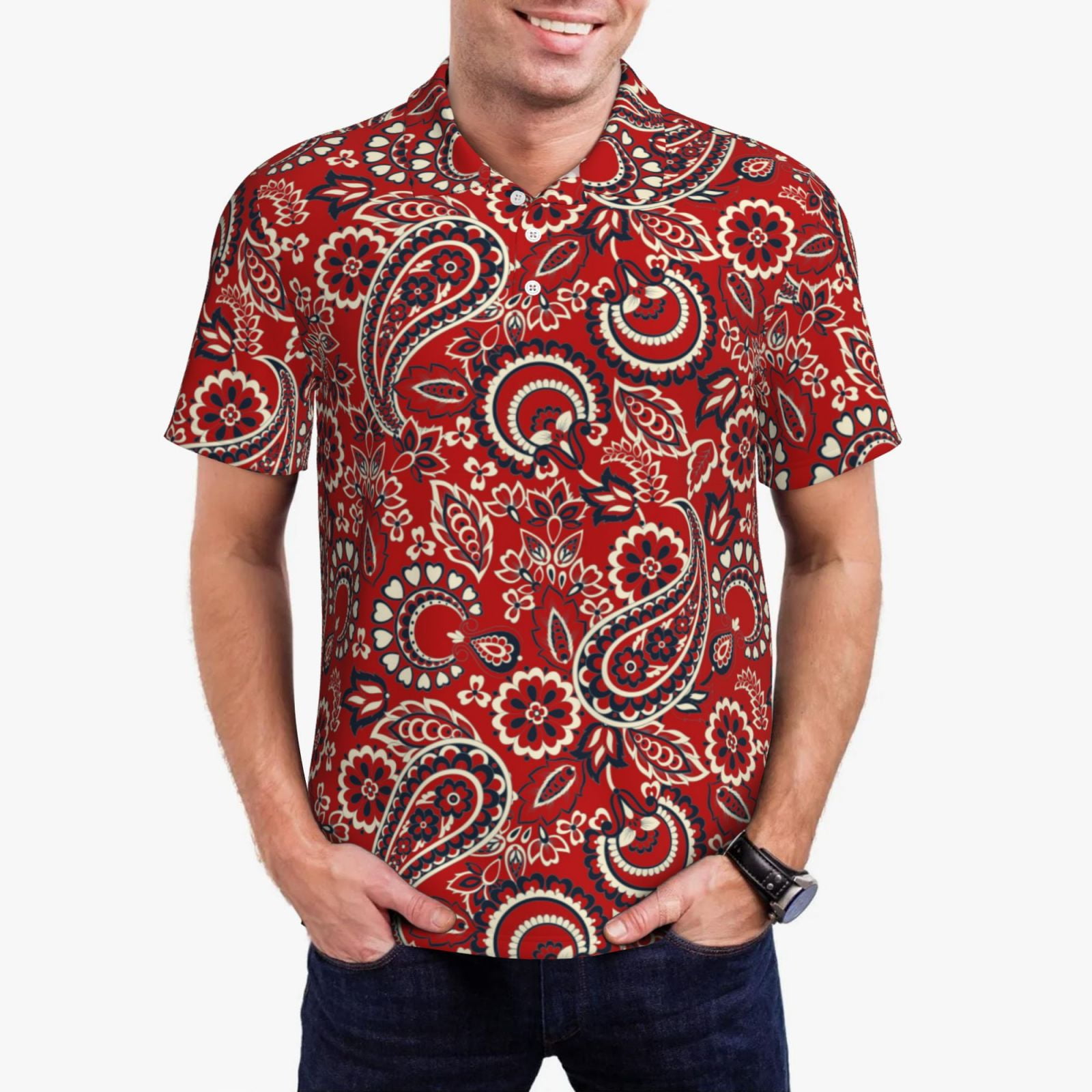 Paisley golf shirt sales