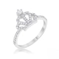 thumbnail image 1 of Jgoodin  0.36 ct Elina Cubic Zirconia Rhodium Simple Crown Ring - Size 7, 1 of 1