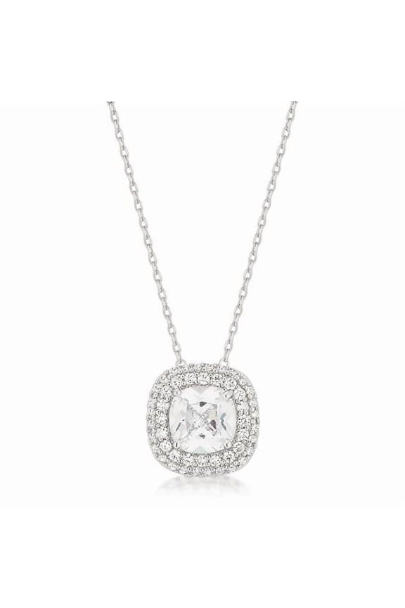 Jgoodin P50171R-C01 Womens 4.22 CT Pave Halo Pendant
