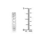 thumbnail image 1 of Jgoodin R08559R-C01-09 Interlocking Rhodium Chain Design Ring with Cubic Zirconia - Clear, Size 9, 1 of 1
