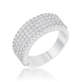 thumbnail image 1 of Jgoodin  Womens Gwen 1 CT Cubic Zirconia Rhodium Wide Ring - Size 10, 1 of 1